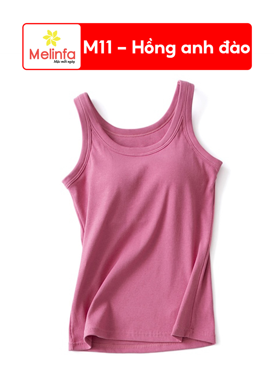 Áo Ba Lỗ Nữ Có Đệm Ngực Viscose Mềm Thoáng, Mặc Nhà, Tập Gym VAA0403