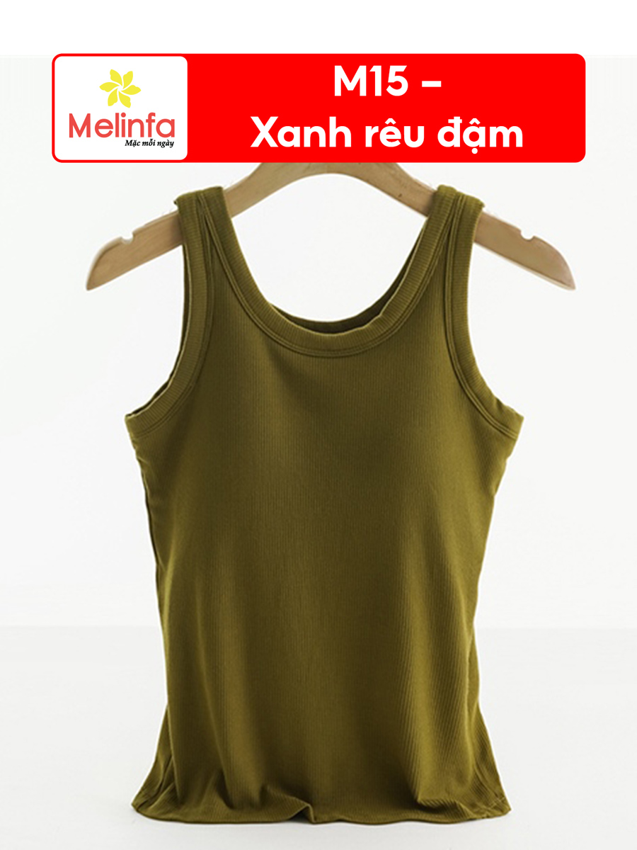 Áo Ba Lỗ Nữ Có Đệm Ngực Viscose Mềm Thoáng, Mặc Nhà, Tập Gym VAA0403