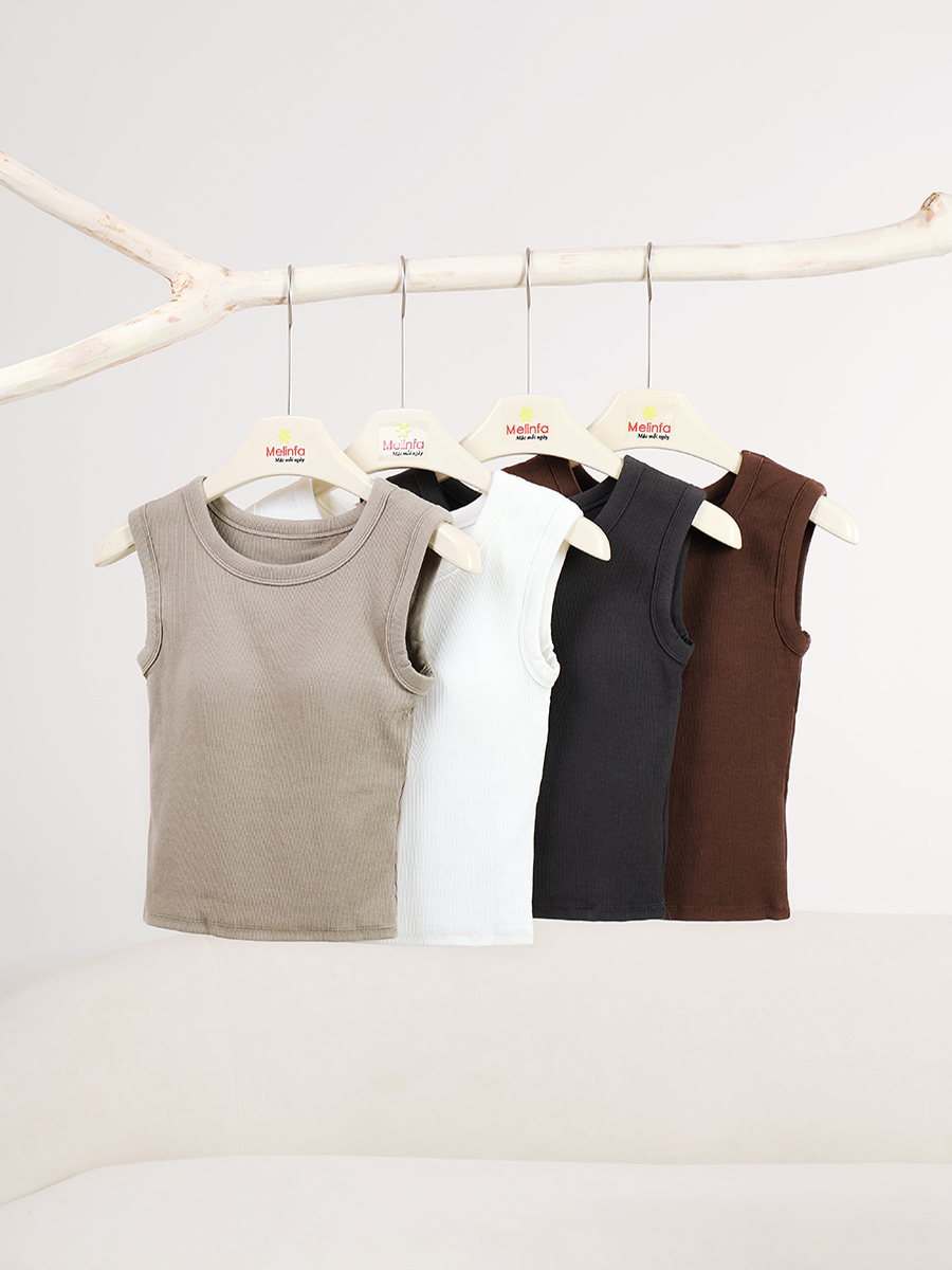 Áo Ba Lỗ Nữ Đệm Ngực Viscose Mềm Thoáng Mặc Nhà VAA0516