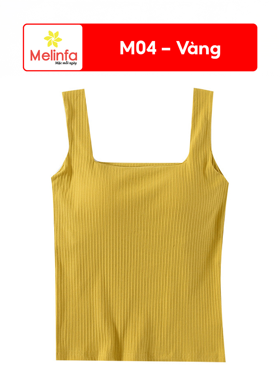 Áo Ba Lỗ Nữ Hai Dây Đệm Ngực Cotton Thoáng Mềm VAA0502