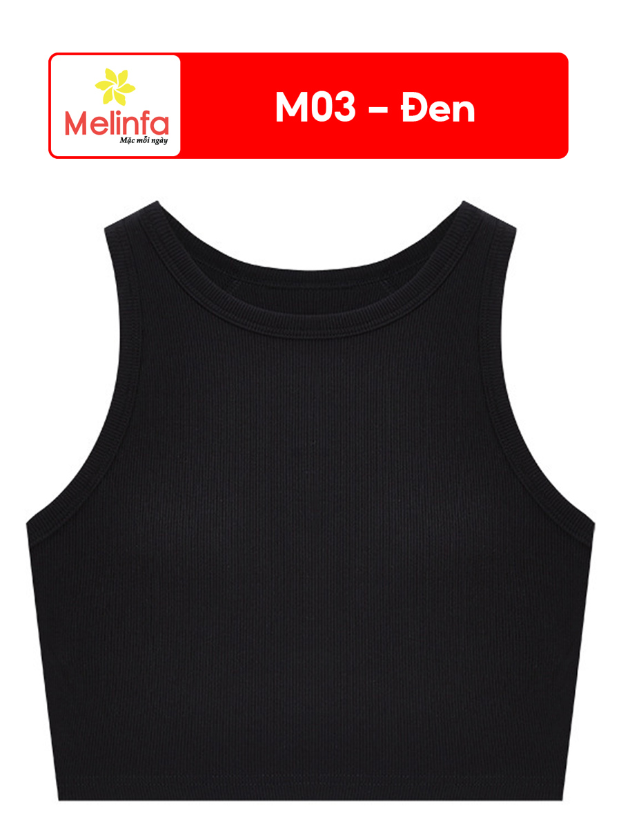 Áo Ba Lỗ Nữ MELINFA Có Đệm Ngực, Vải Thun Lạnh Mềm Mại Thoáng Mát VAA0554