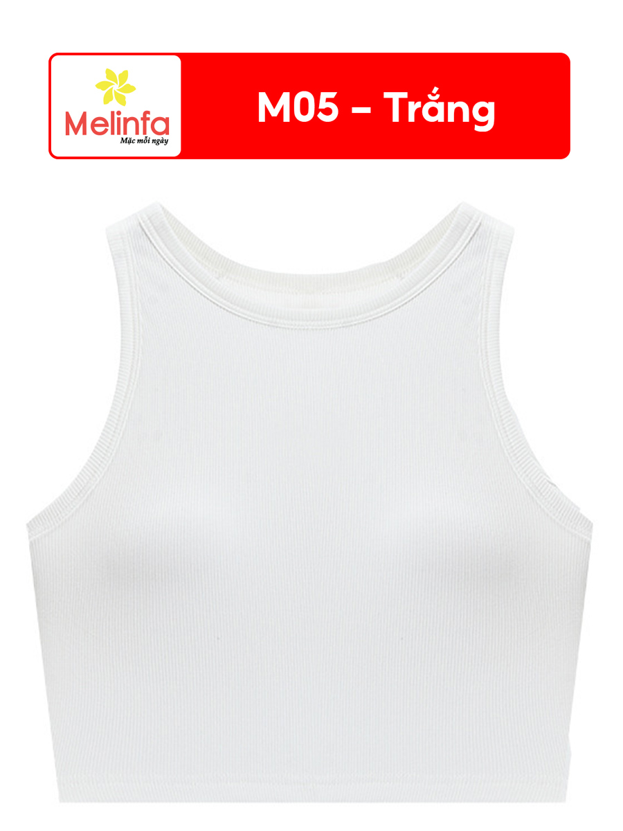 Áo Ba Lỗ Nữ MELINFA Có Đệm Ngực, Vải Thun Lạnh Mềm Mại Thoáng Mát VAA0554