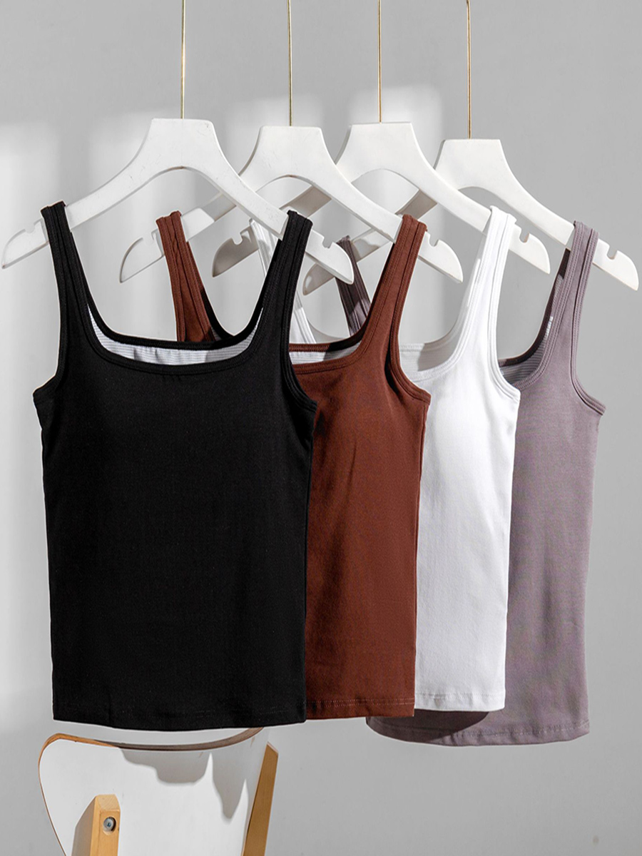 Áo Ba Lỗ Nữ MELINFA Đệm Ngực Viscose Mềm Mại Thoáng Mát VAA0557
