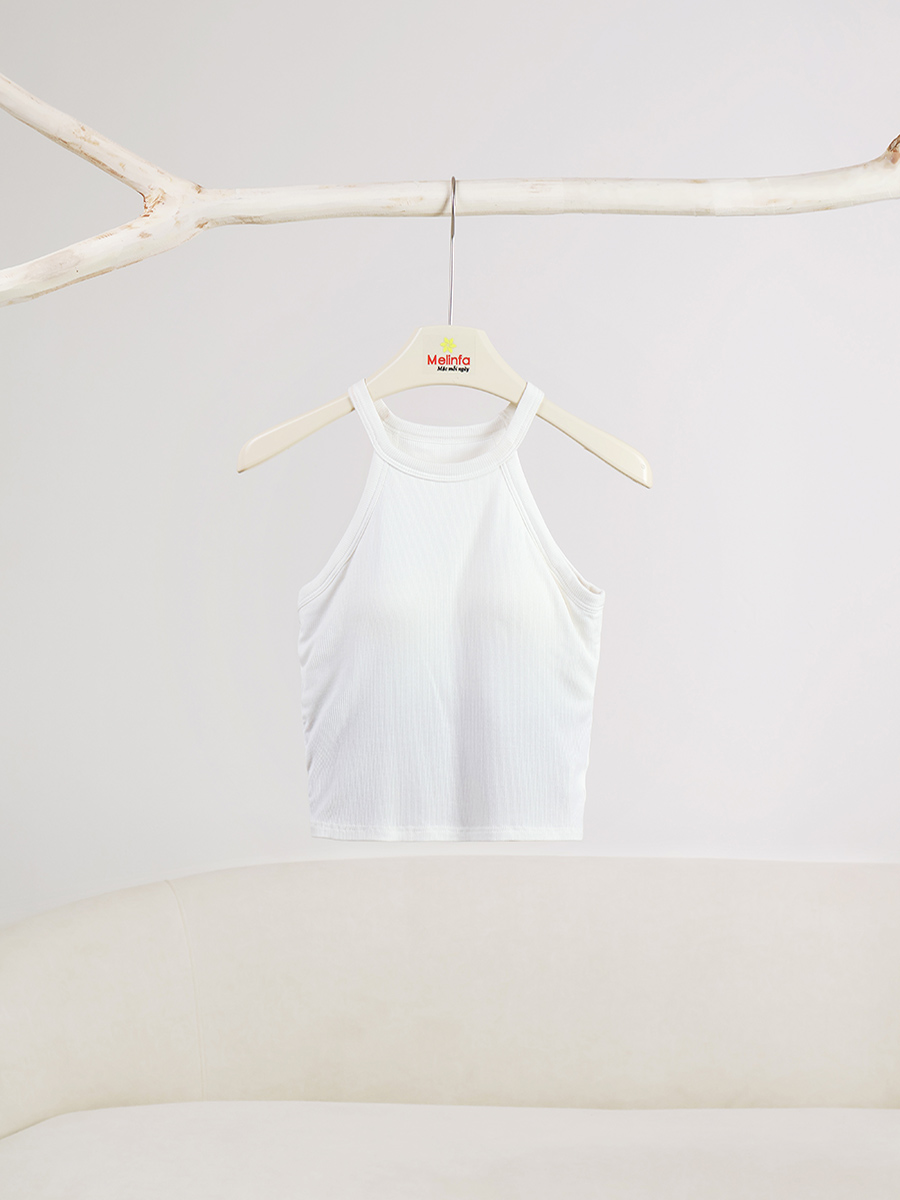 Áo Cổ Yếm Hai Dây Đệm Ngực Viscose Mềm Mại Thoáng Mát VAA0548