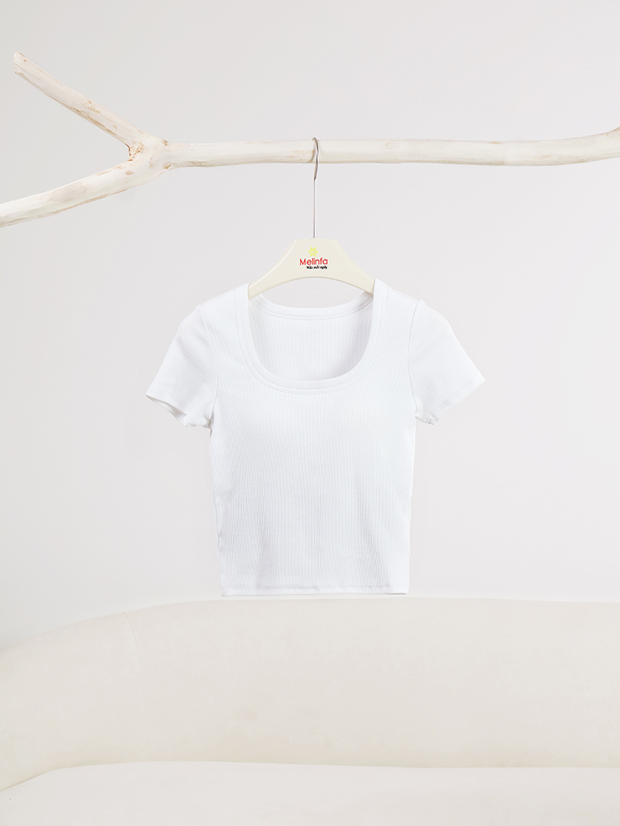 Áo Cộc Tay Nữ Có Đệm Ngực Cotton Mềm Mại Thoáng Mát VAA0541