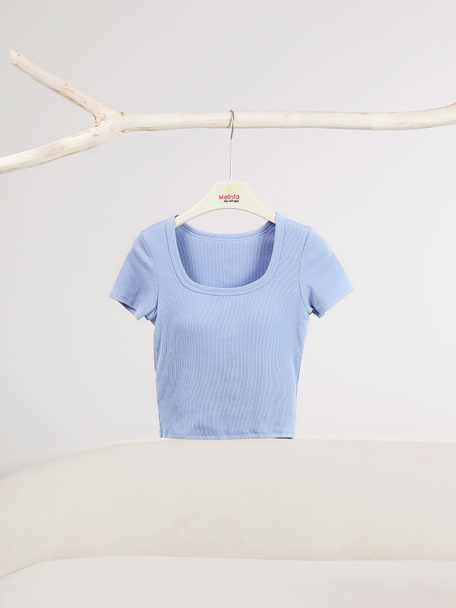 Áo Cộc Tay Nữ Có Đệm Ngực Cotton Mềm Mại Thoáng Mát VAA0541