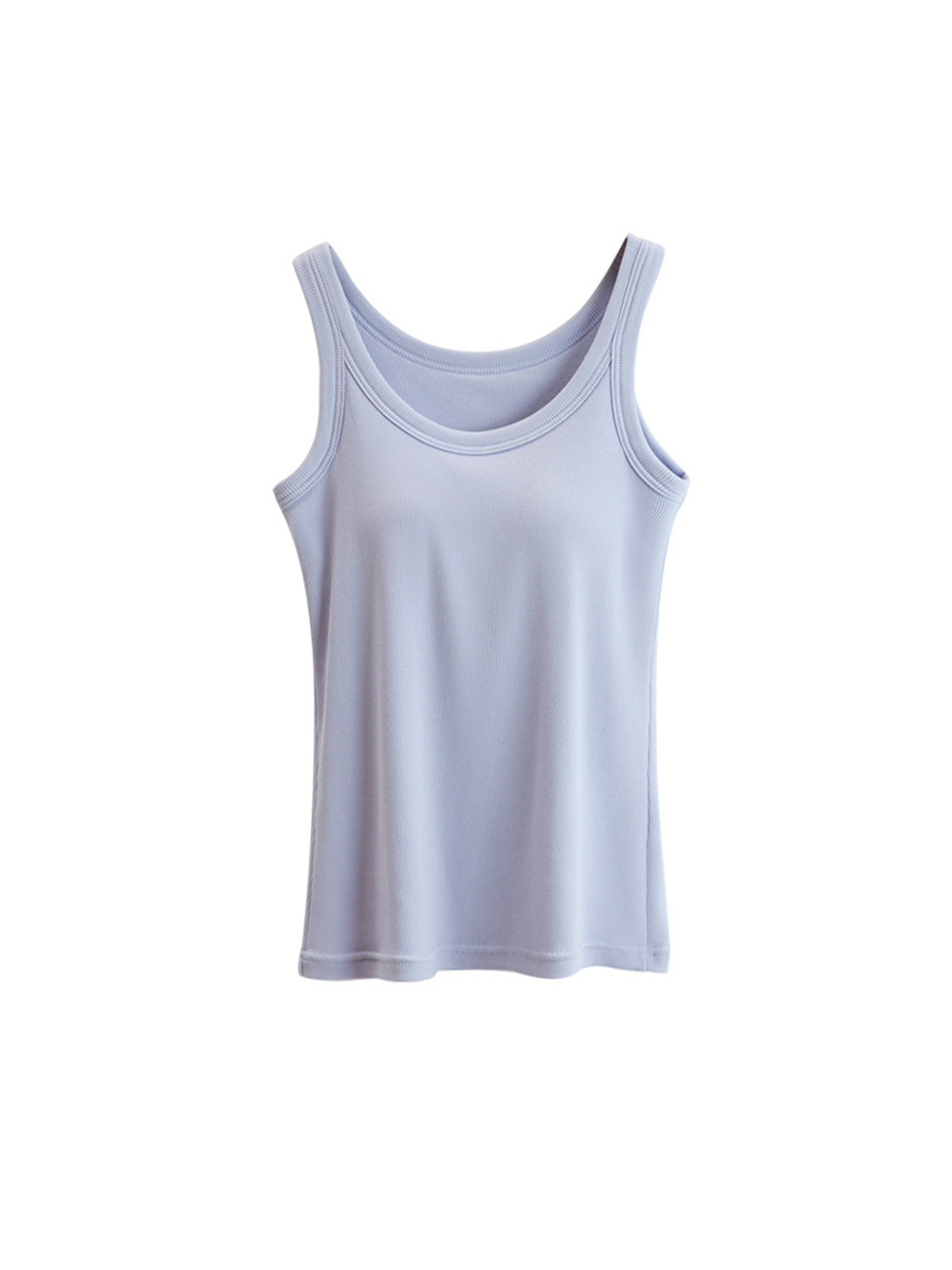 Áo Ba Lỗ Nữ MELINFA Chất Cotton Viscose Mềm Mại Có Đệm Ngực VAA0570