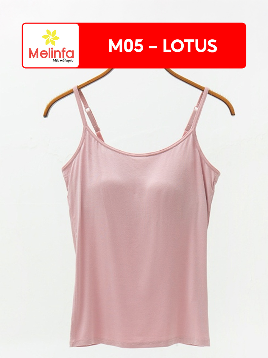 Áo Hai Dây Nữ Đệm Ngực Viscose Co Giãn Mặc Nhà VAA0093