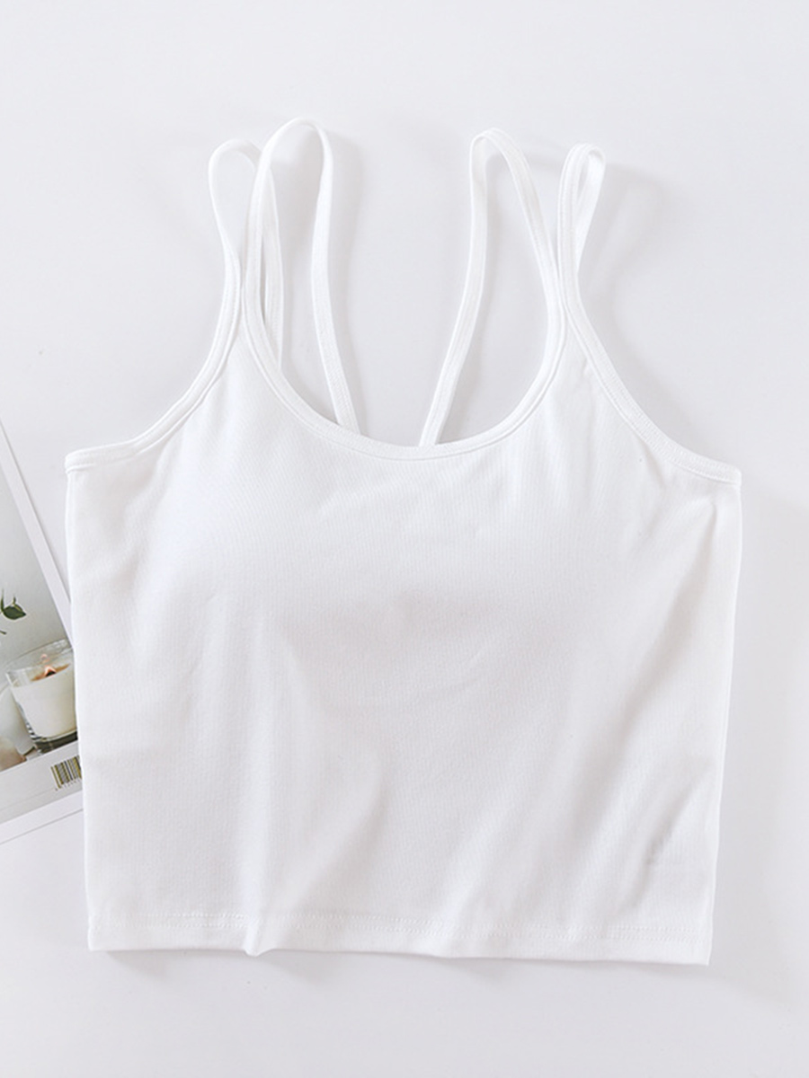 Áo Hai Dây Nữ MELINFA Viscose Mềm Mại Có Đệm Ngực VAA0565