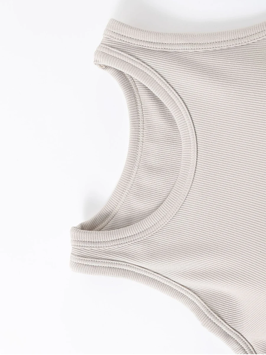 Áo Ba Lỗ Nữ Đệm Ngực Viscose Dáng Ngắn Mặc Nhà Tập Gym VAA0518
