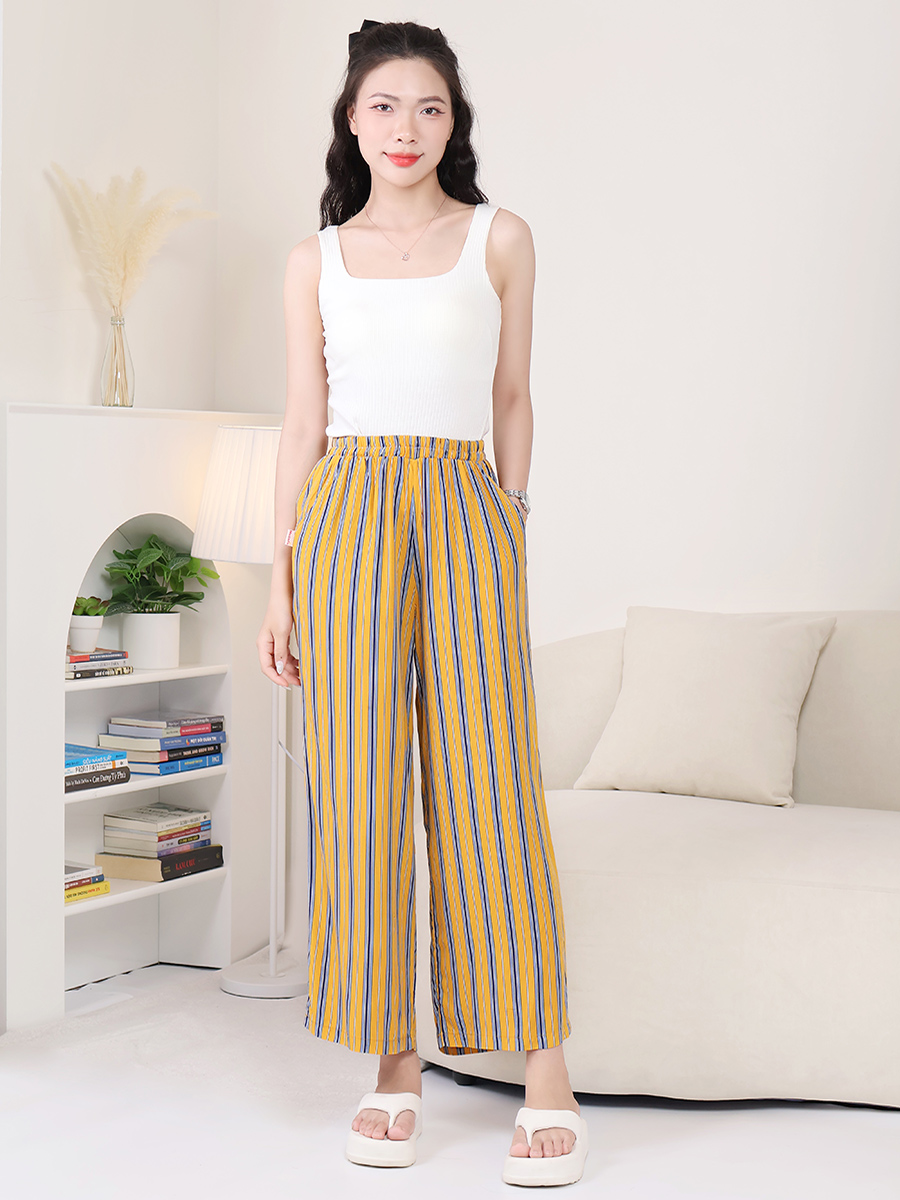 Quần Dáng Suông Viscose Mềm Mại Thoáng Mát MEQ0569